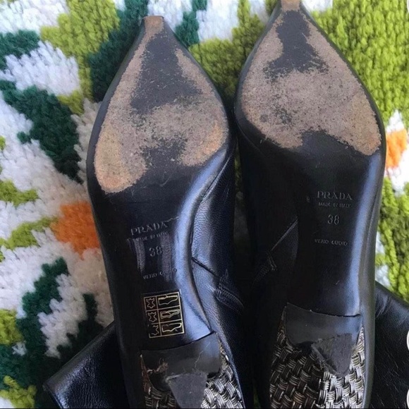 Prada pointed toe ankle boots - Picture 4 of 5